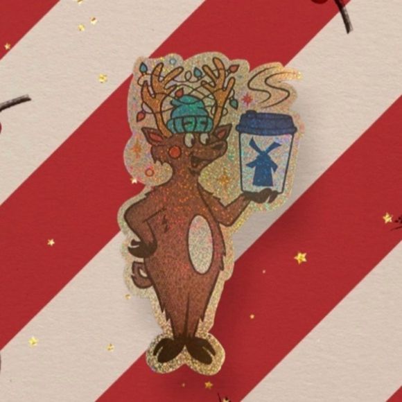 Dutch Bros Other Dutch Bros Hologram Reindeer Sticker Poshmark